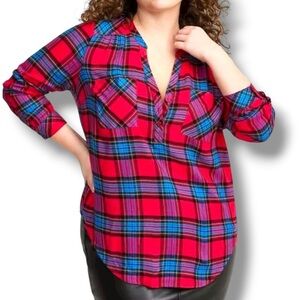 Torrid Harper Softest Flannel Tunic Pullover! Size 3